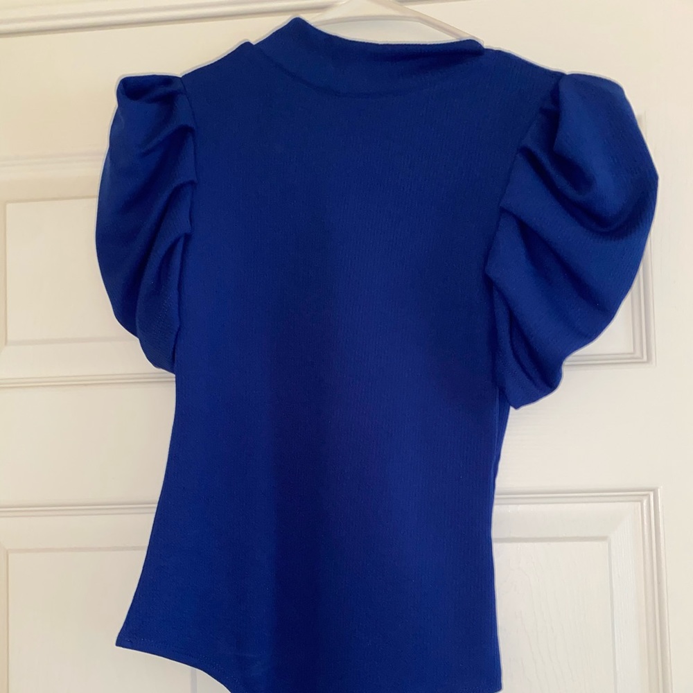 Pant Store Blue Puff sleeve Bodysuit